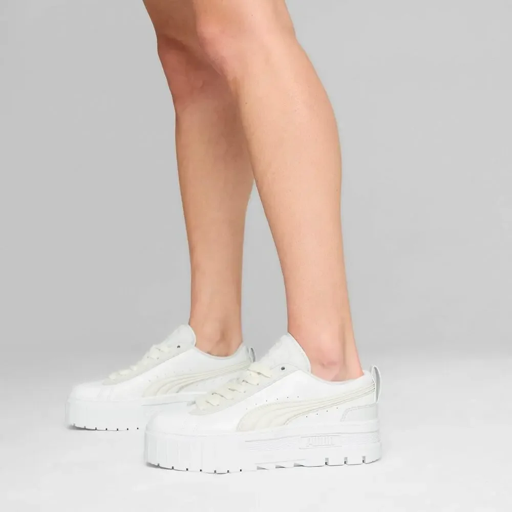 PUMA(プーマ) WOMEN'S SNEAKERS, 24 FALL/WINTER COLOR PUMA WHITE (01), 24.0 CM